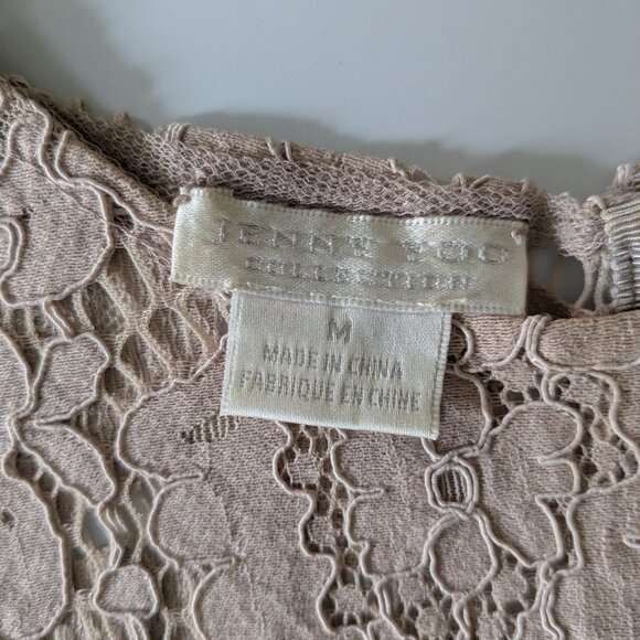 BHLDN Jenny Yoo Cleo Lace Shell Overlay Top NWOT - Picture 4 of 16